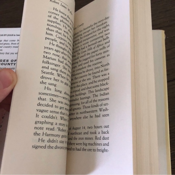 The Bridges of Madison County hardback book (1st print) - Picture 4 of 8